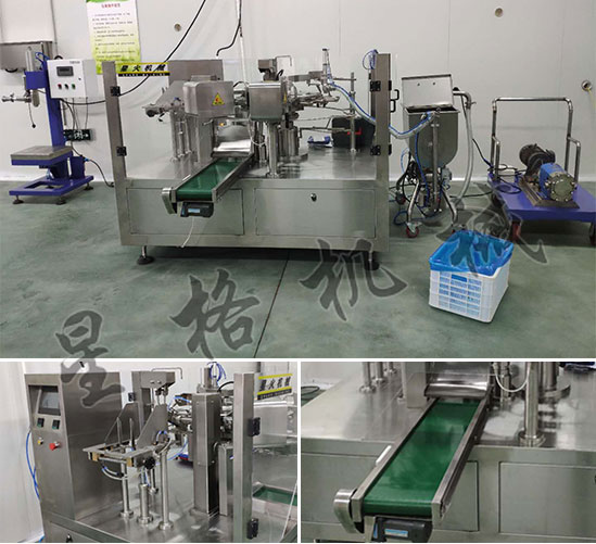 全自動調(diào)料醬灌包裝機加工設(shè)備包裝方法(圖1)