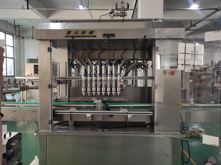 八頭瓶裝顆粒醬體灌裝機設備優勢以及適用范圍(圖2)